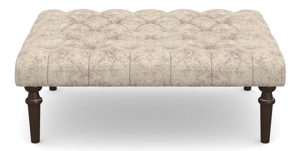 Medium Buttoned Footstool