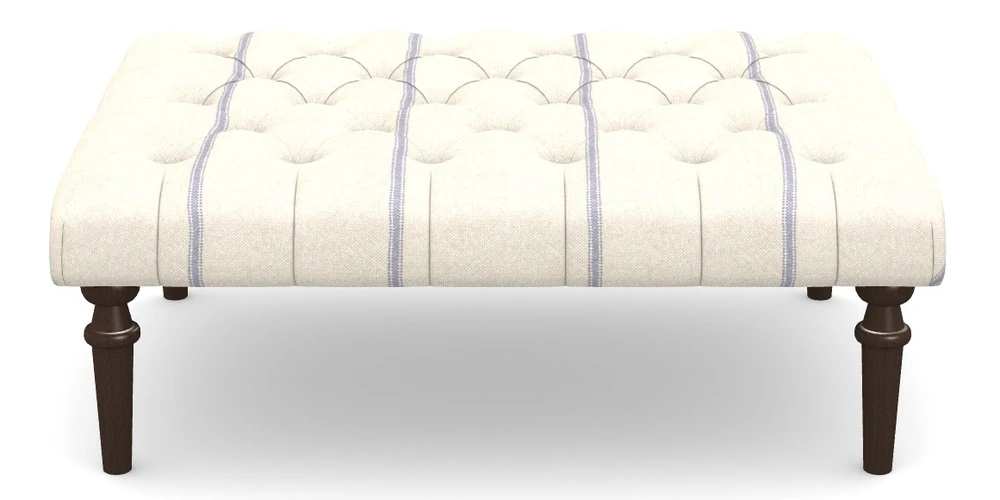 Medium Buttoned Footstool