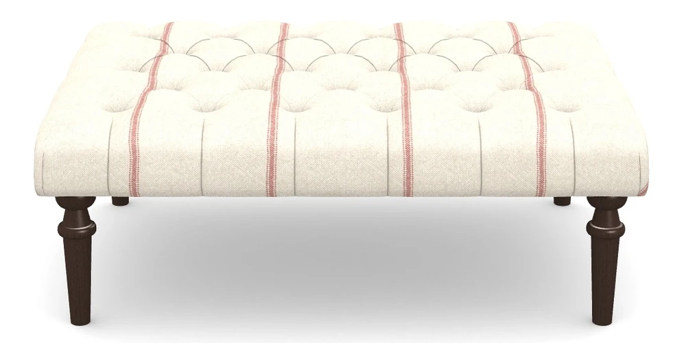 Medium Buttoned Footstool