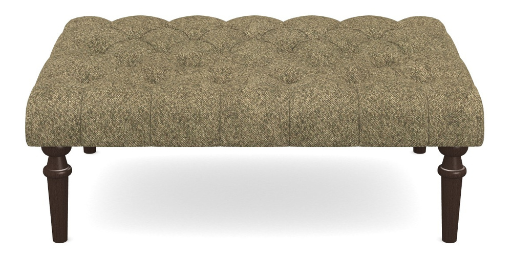 Product photograph of Pentlow Footstool Buttoned Footstool In Cloth 22 Weaves - Grand Teton - Jade from Sofas and Stuff Limited