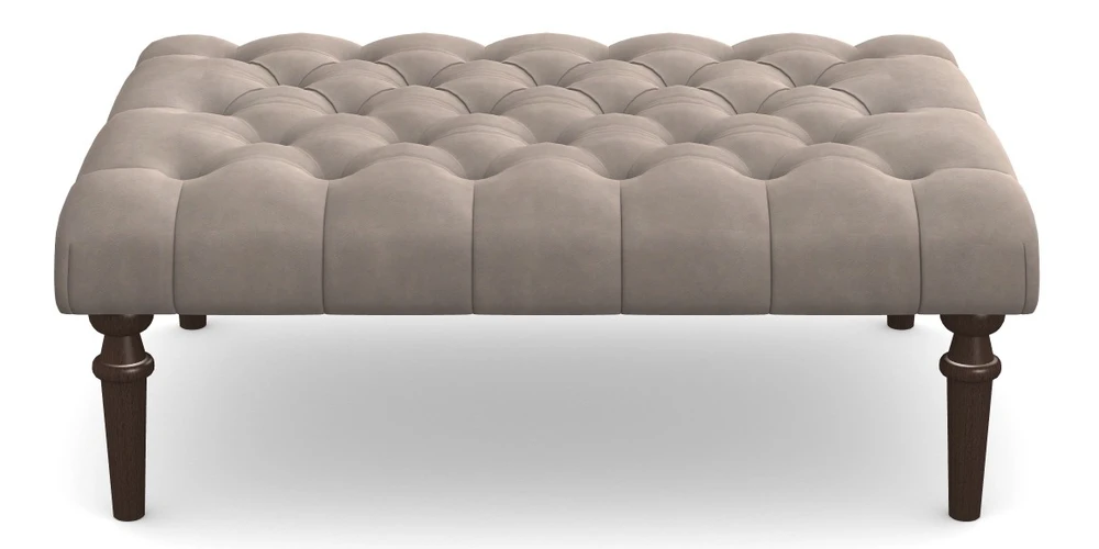 Medium Buttoned Footstool