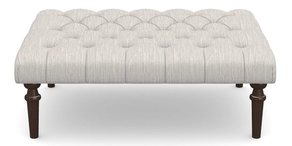 Medium Buttoned Footstool