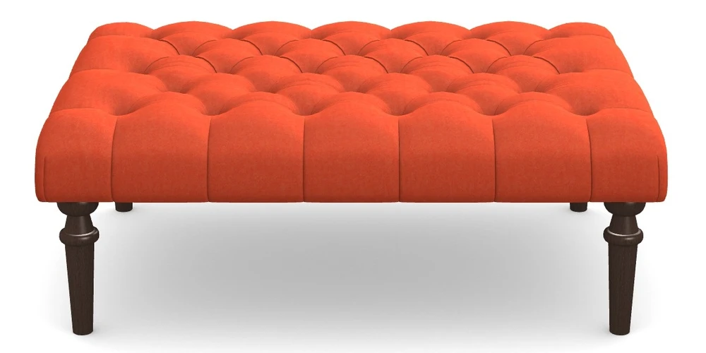 Medium Buttoned Footstool