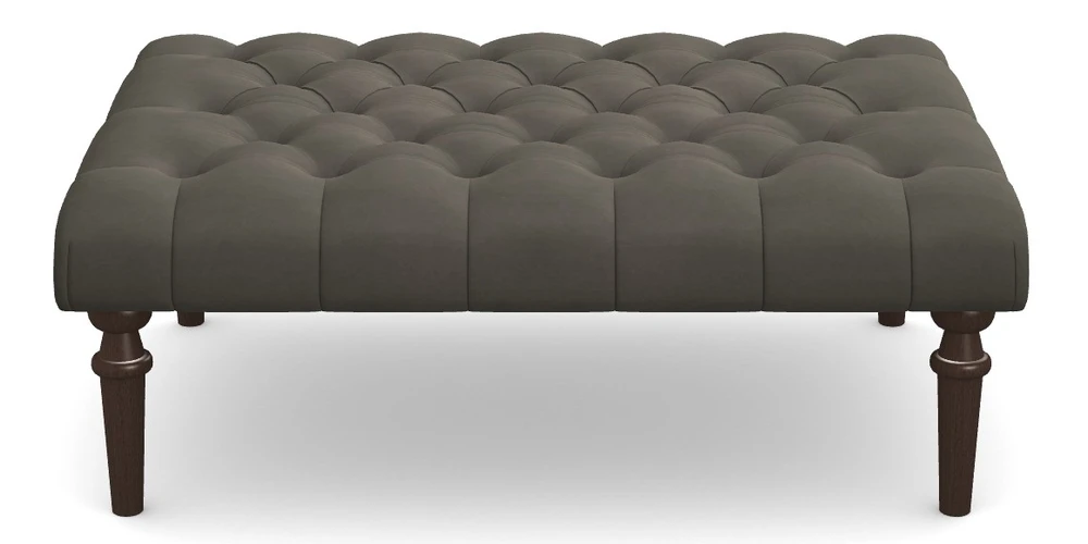 Medium Buttoned Footstool