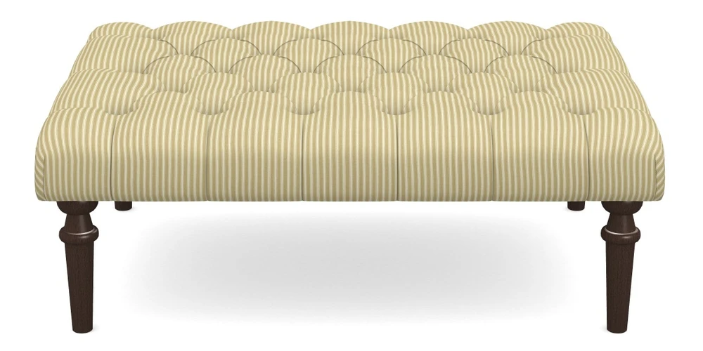 Medium Buttoned Footstool