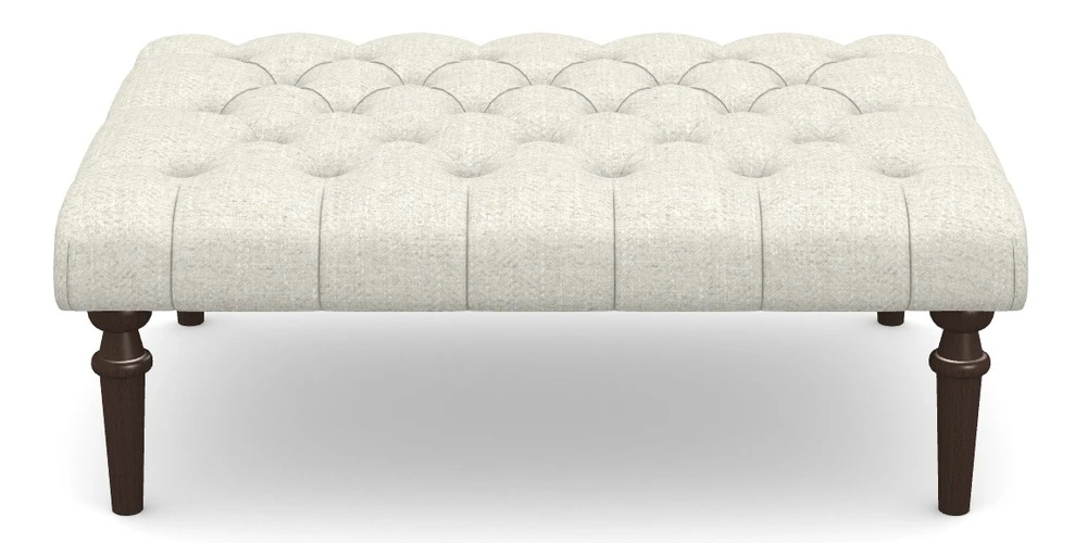 Medium Buttoned Footstool