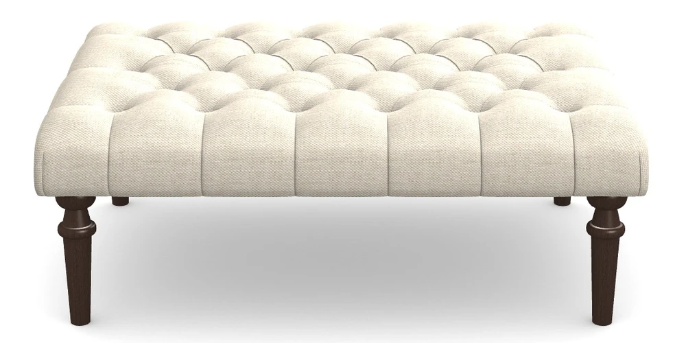 Medium Buttoned Footstool