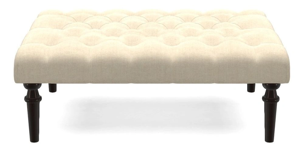 Medium Buttoned Footstool