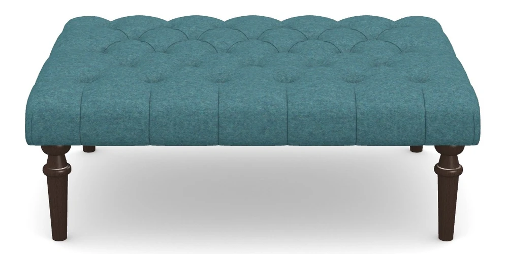 Medium Buttoned Footstool