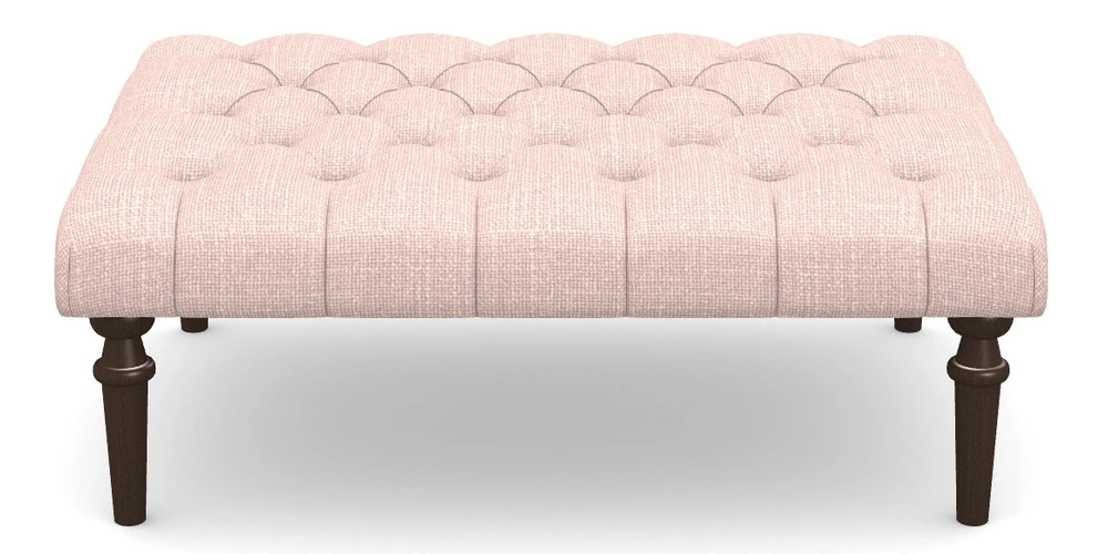 Medium Buttoned Footstool