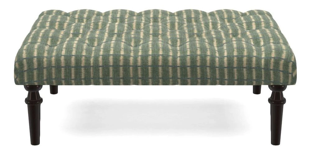 Medium Buttoned Footstool