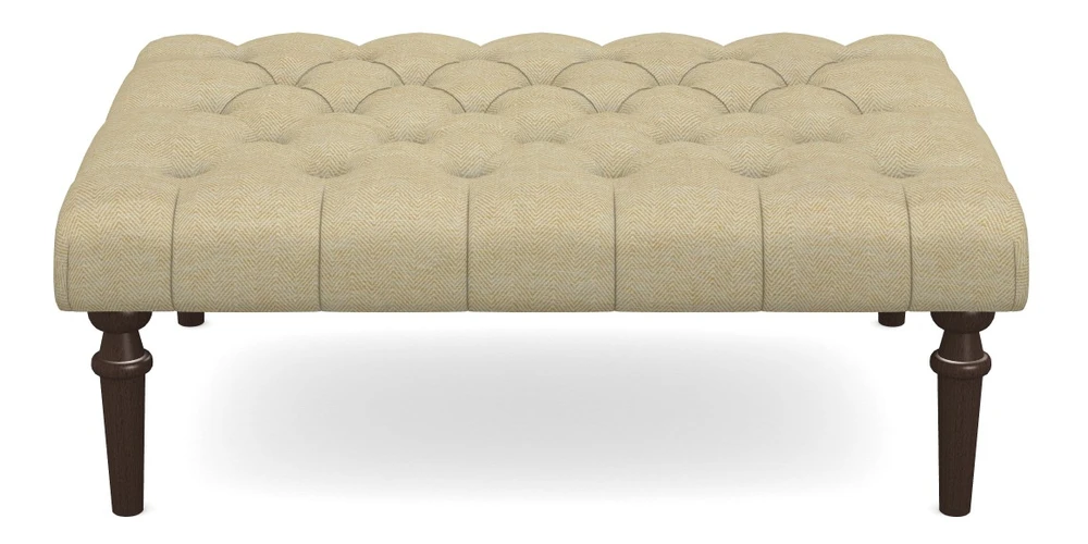 Medium Buttoned Footstool