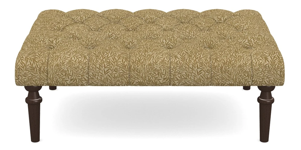 Medium Buttoned Footstool