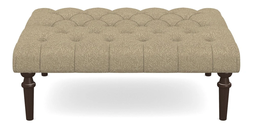 Medium Buttoned Footstool