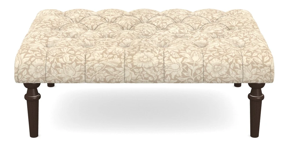 Medium Buttoned Footstool