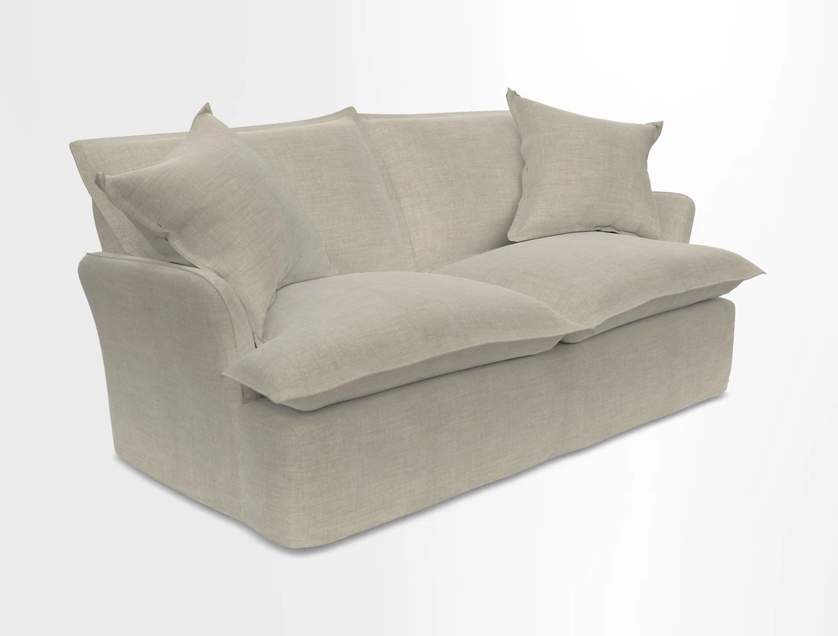 St Ives 2.5 seater sofa in Two Tone Plain Biscuit