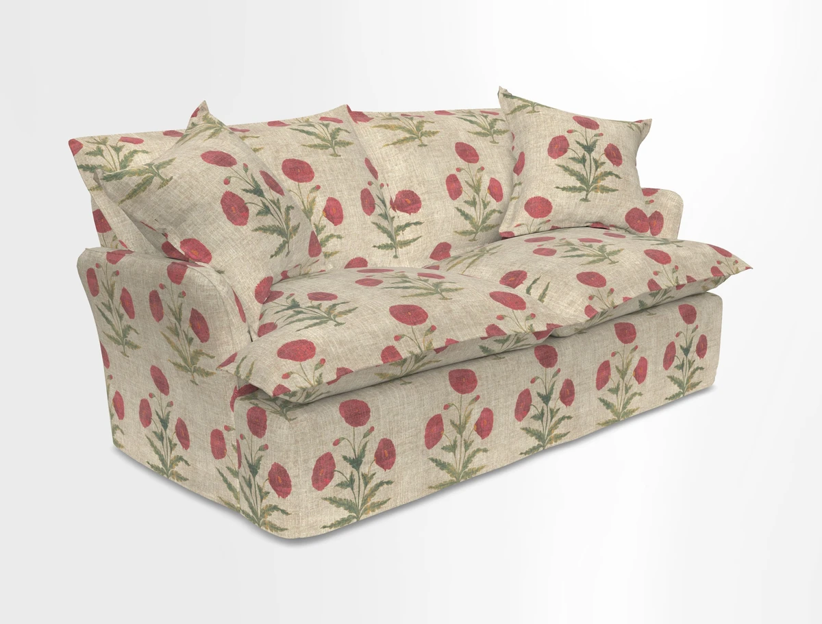 St Ives 2.5 seater sofa in Two Tone Plain Biscuit