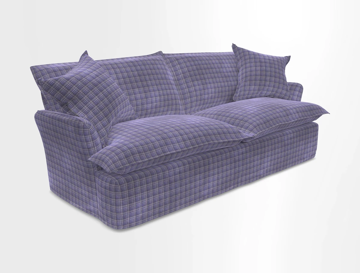 St Ives 3 seater sofa in Two Tone Plain Biscuit