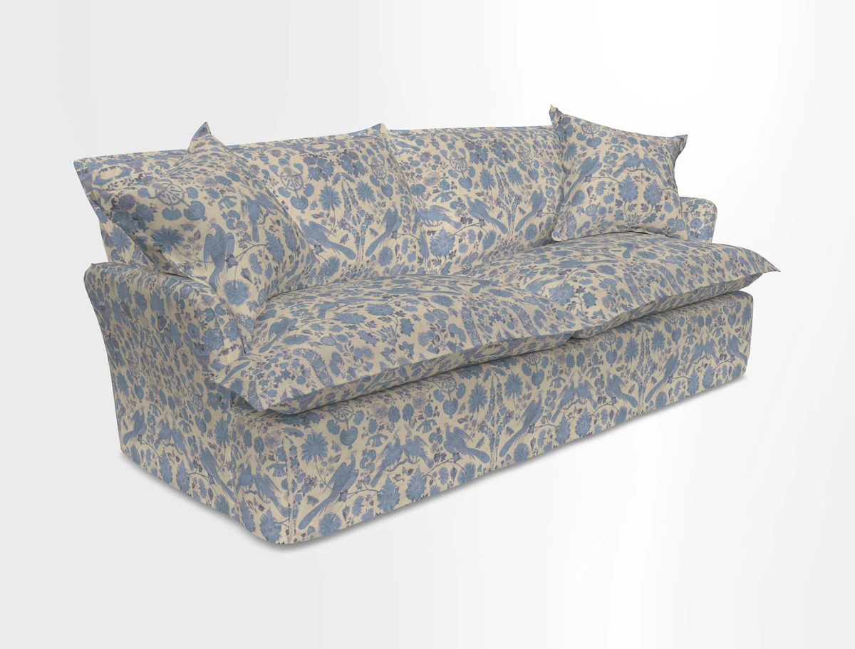 St Ives 3 seater sofa in Two Tone Plain Biscuit