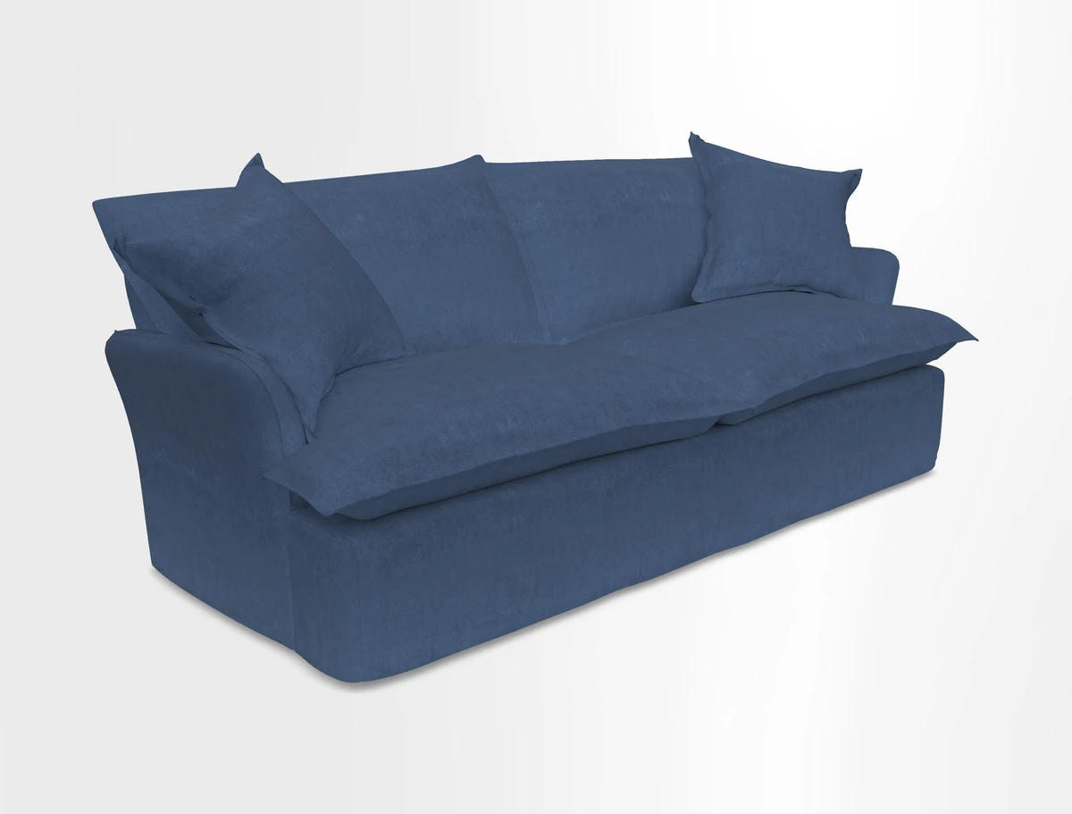 St Ives 3 seater sofa in Two Tone Plain Biscuit