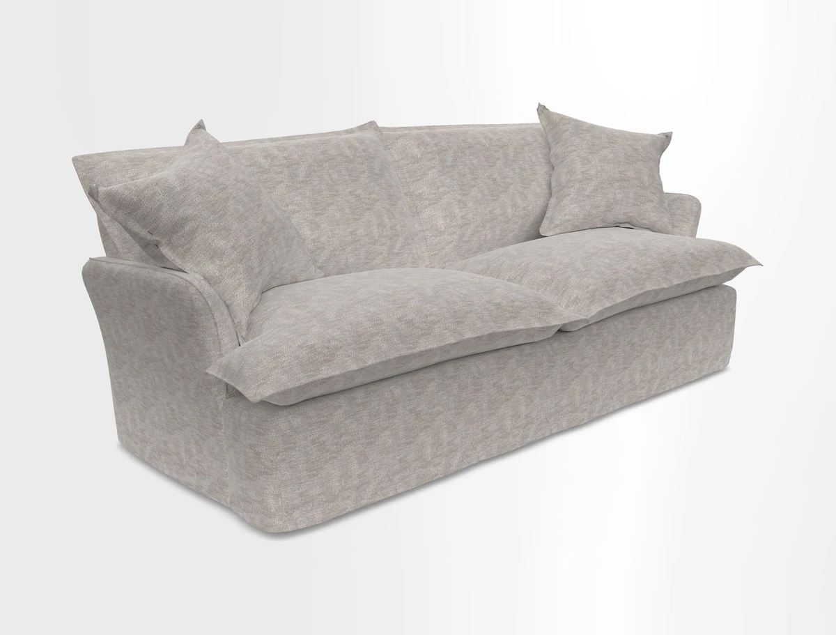 St Ives 3 seater sofa in Two Tone Plain Biscuit