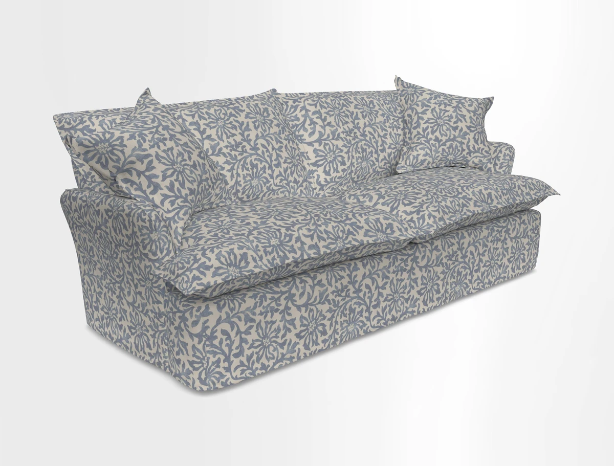 St Ives 3 seater sofa in Two Tone Plain Biscuit