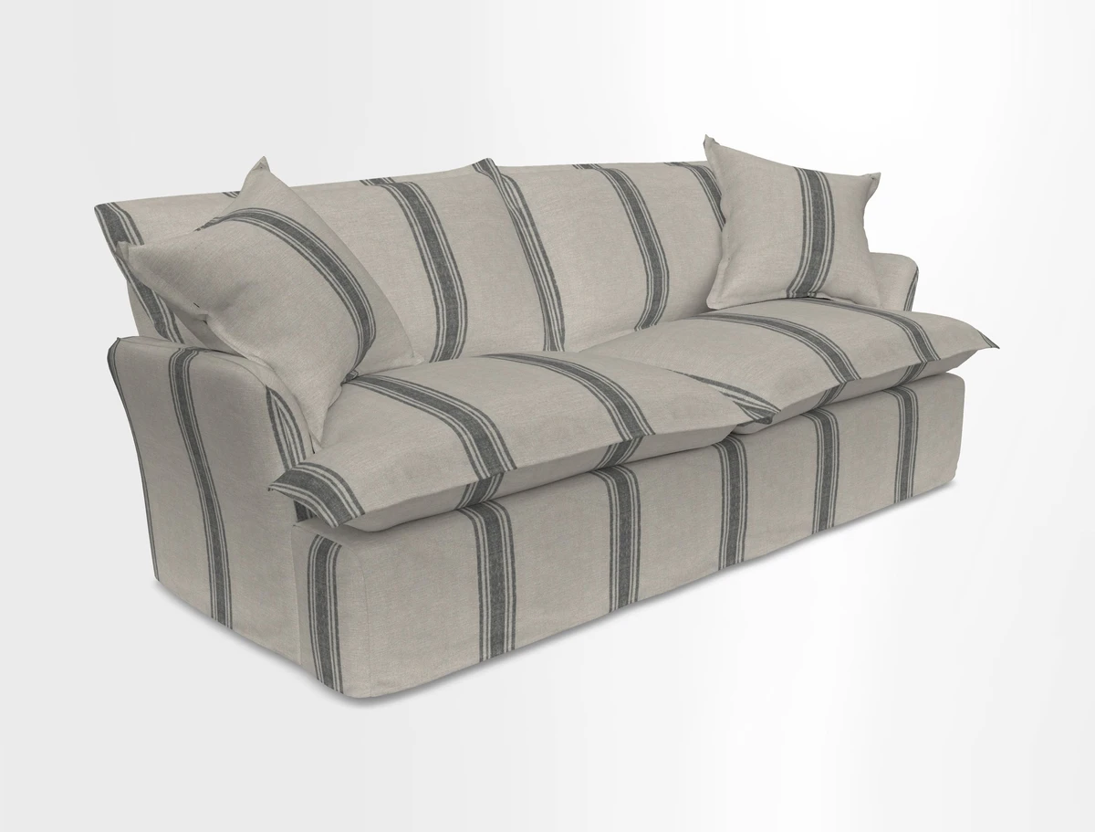 St Ives 3 seater sofa in Two Tone Plain Biscuit
