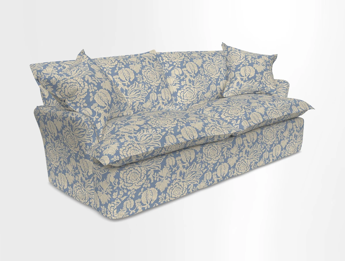 St Ives 3 seater sofa in Two Tone Plain Biscuit