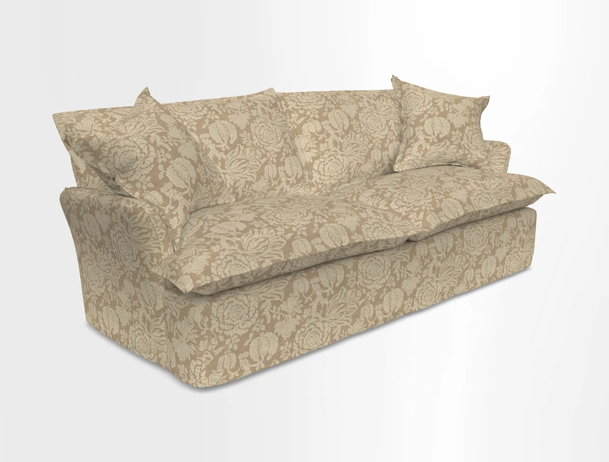 St Ives 3 seater sofa in Two Tone Plain Biscuit