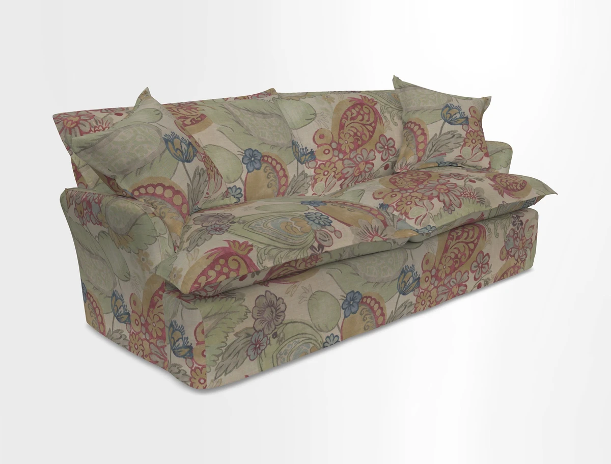 St Ives 3 seater sofa in Two Tone Plain Biscuit