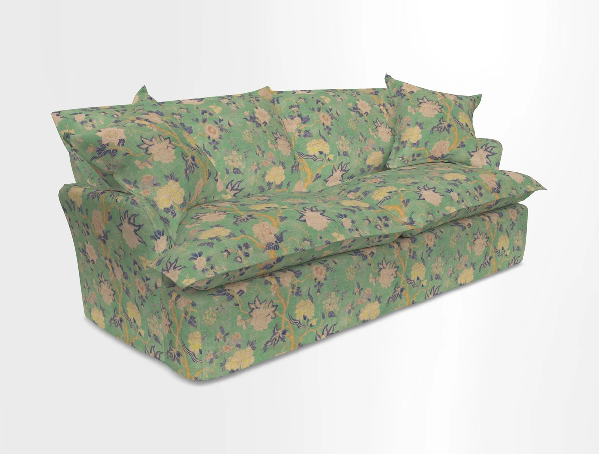 St Ives 3 seater sofa in Two Tone Plain Biscuit