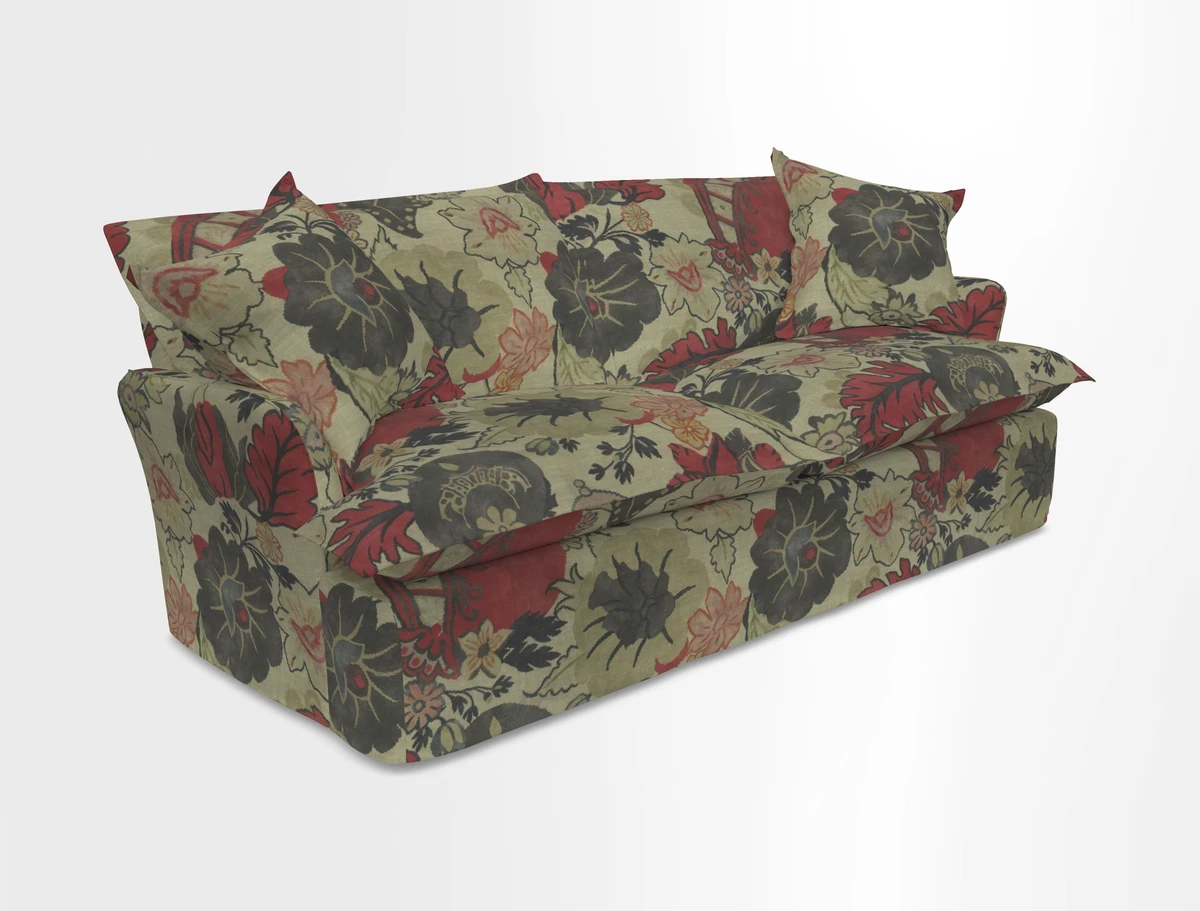St Ives 3 seater sofa in Two Tone Plain Biscuit