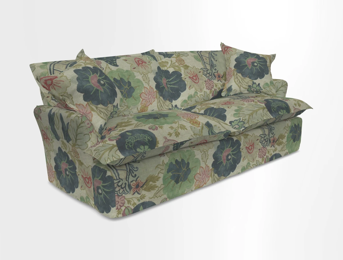 St Ives 3 seater sofa in Two Tone Plain Biscuit