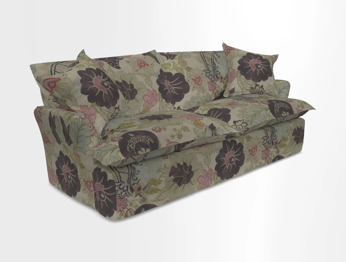 St Ives 3 seater sofa in Two Tone Plain Biscuit