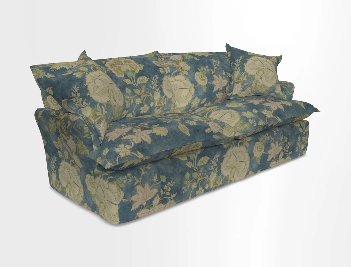 St Ives 3 seater sofa in Two Tone Plain Biscuit