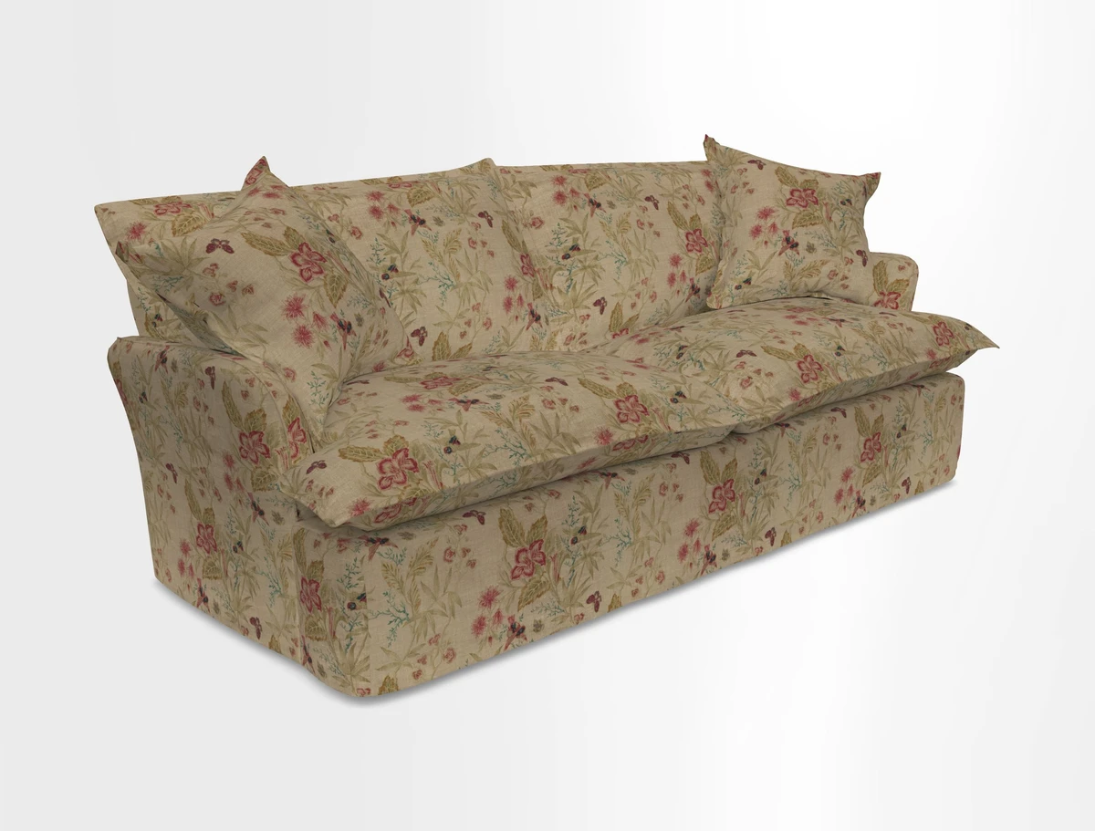 St Ives 3 seater sofa in Two Tone Plain Biscuit