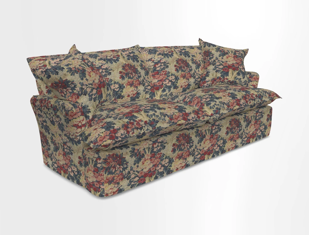 St Ives 3 seater sofa in Two Tone Plain Biscuit