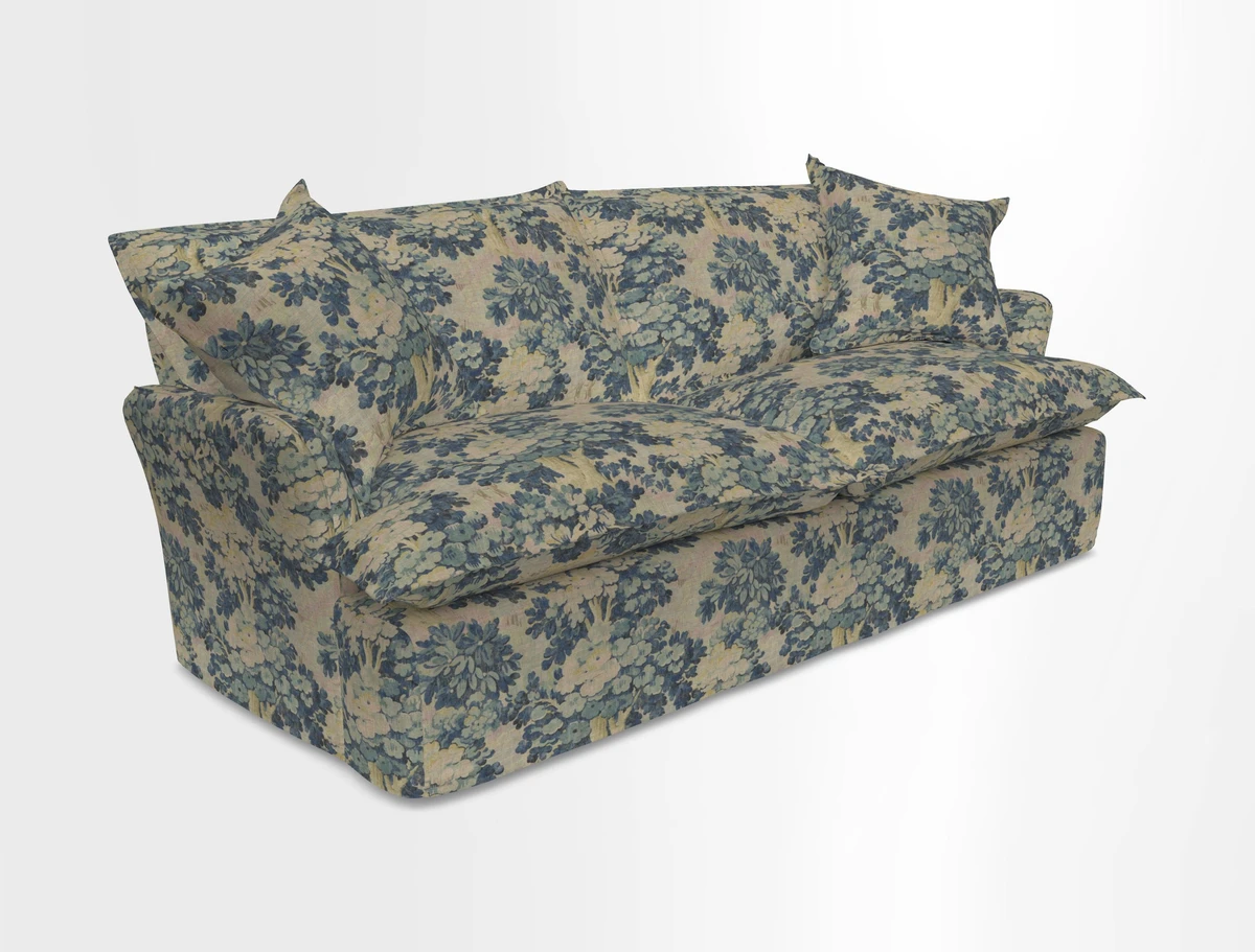 St Ives 3 seater sofa in Two Tone Plain Biscuit