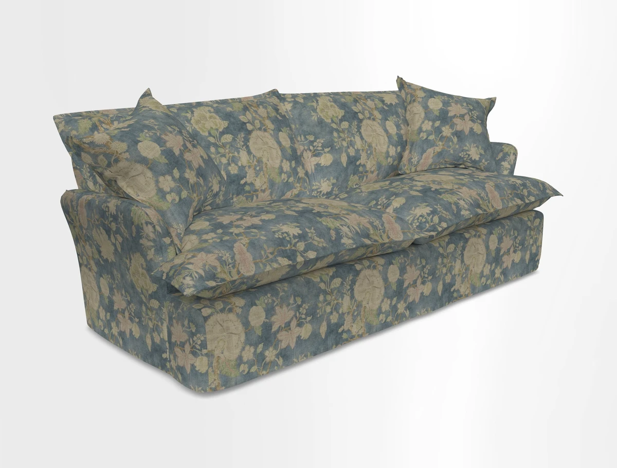 St Ives 3 seater sofa in Two Tone Plain Biscuit