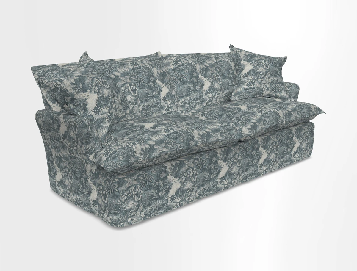 St Ives 3 seater sofa in Two Tone Plain Biscuit