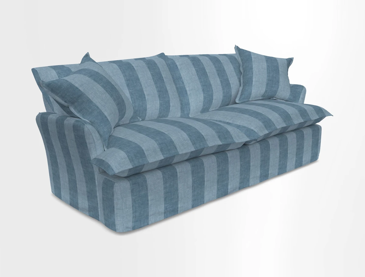 St Ives 3 seater sofa in Two Tone Plain Biscuit
