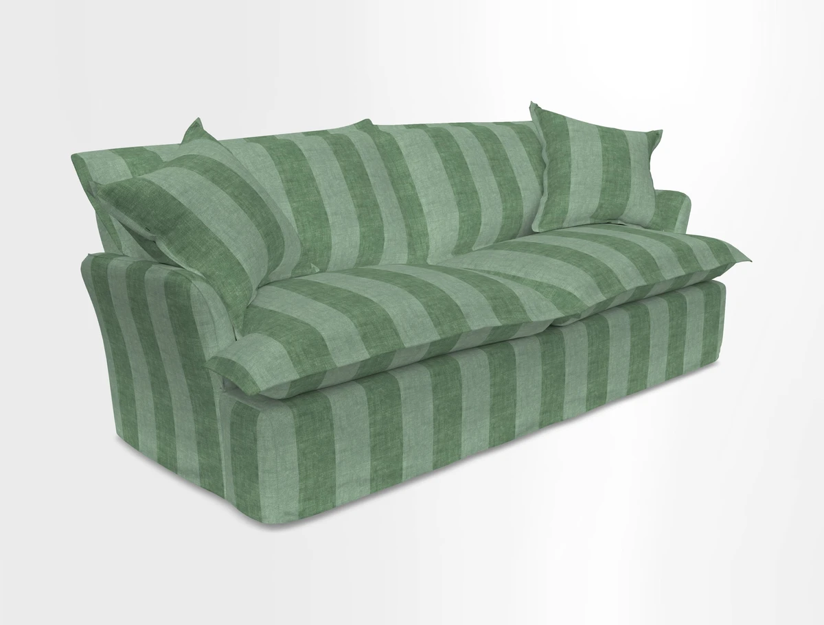 St Ives 3 seater sofa in Two Tone Plain Biscuit