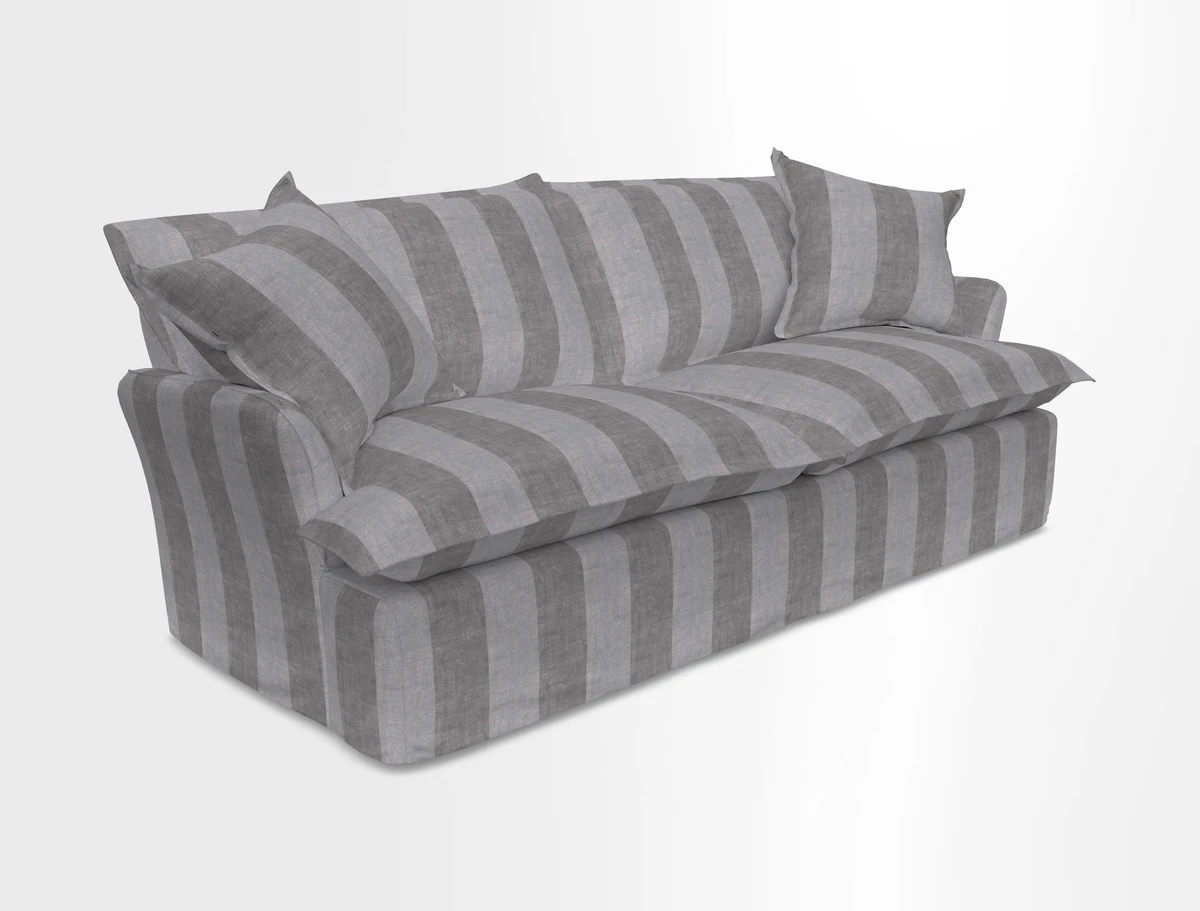 St Ives 3 seater sofa in Two Tone Plain Biscuit