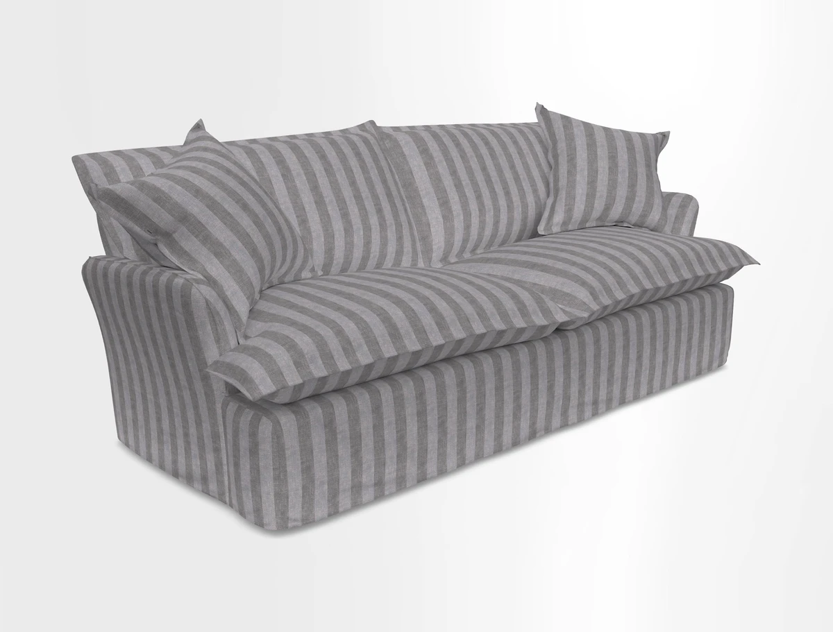 St Ives 3 seater sofa in Two Tone Plain Biscuit