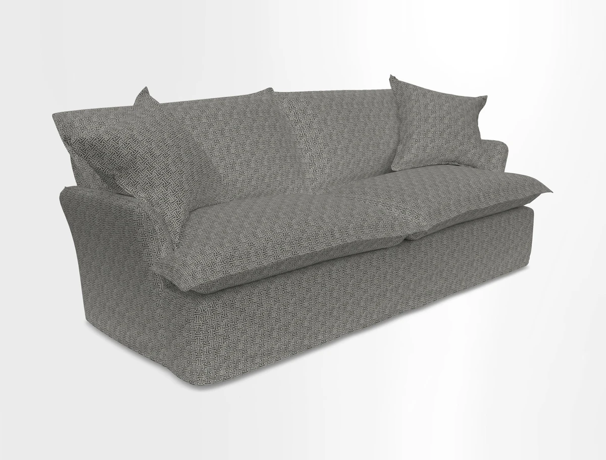 St Ives 3 seater sofa in Two Tone Plain Biscuit