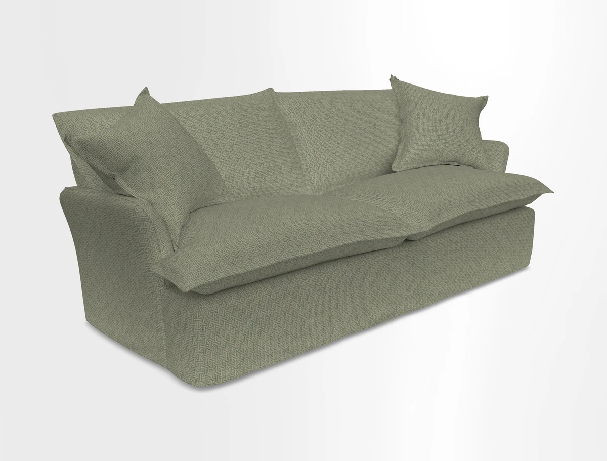 St Ives 3 seater sofa in Two Tone Plain Biscuit
