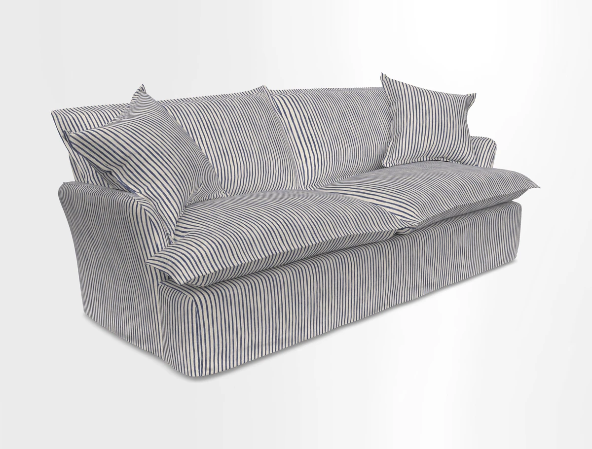 St Ives 3 seater sofa in Two Tone Plain Biscuit