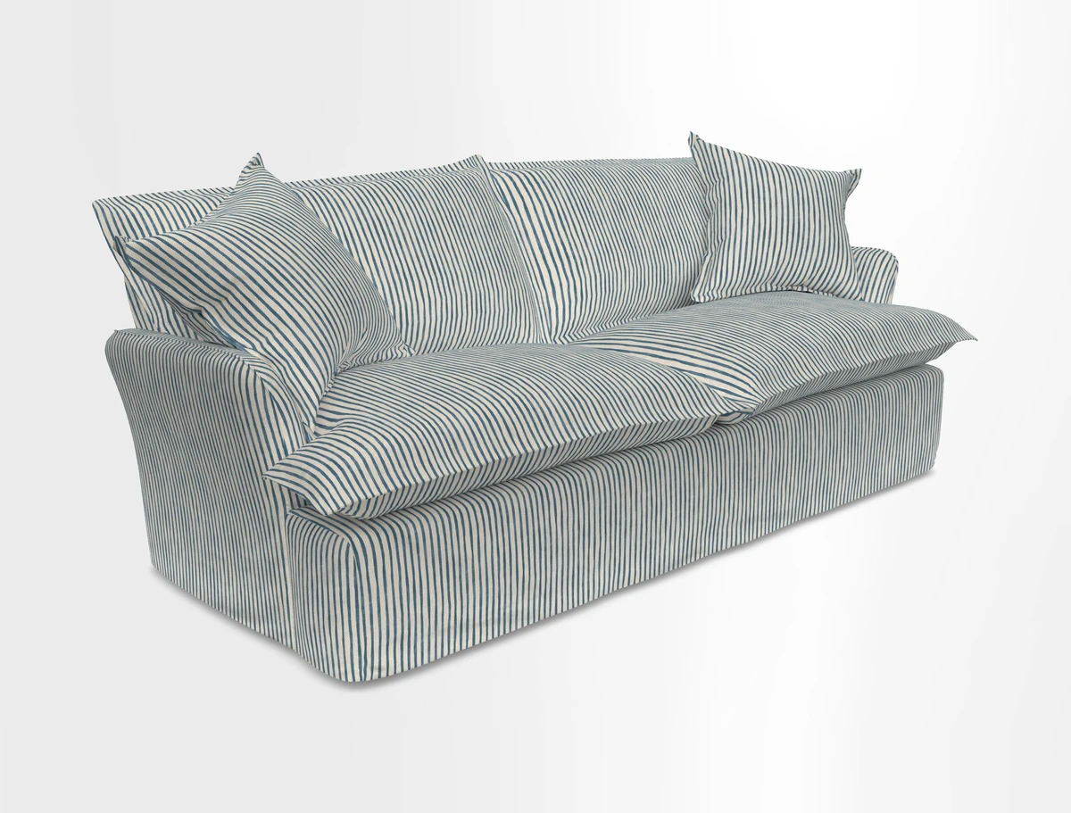 St Ives 3 seater sofa in Two Tone Plain Biscuit