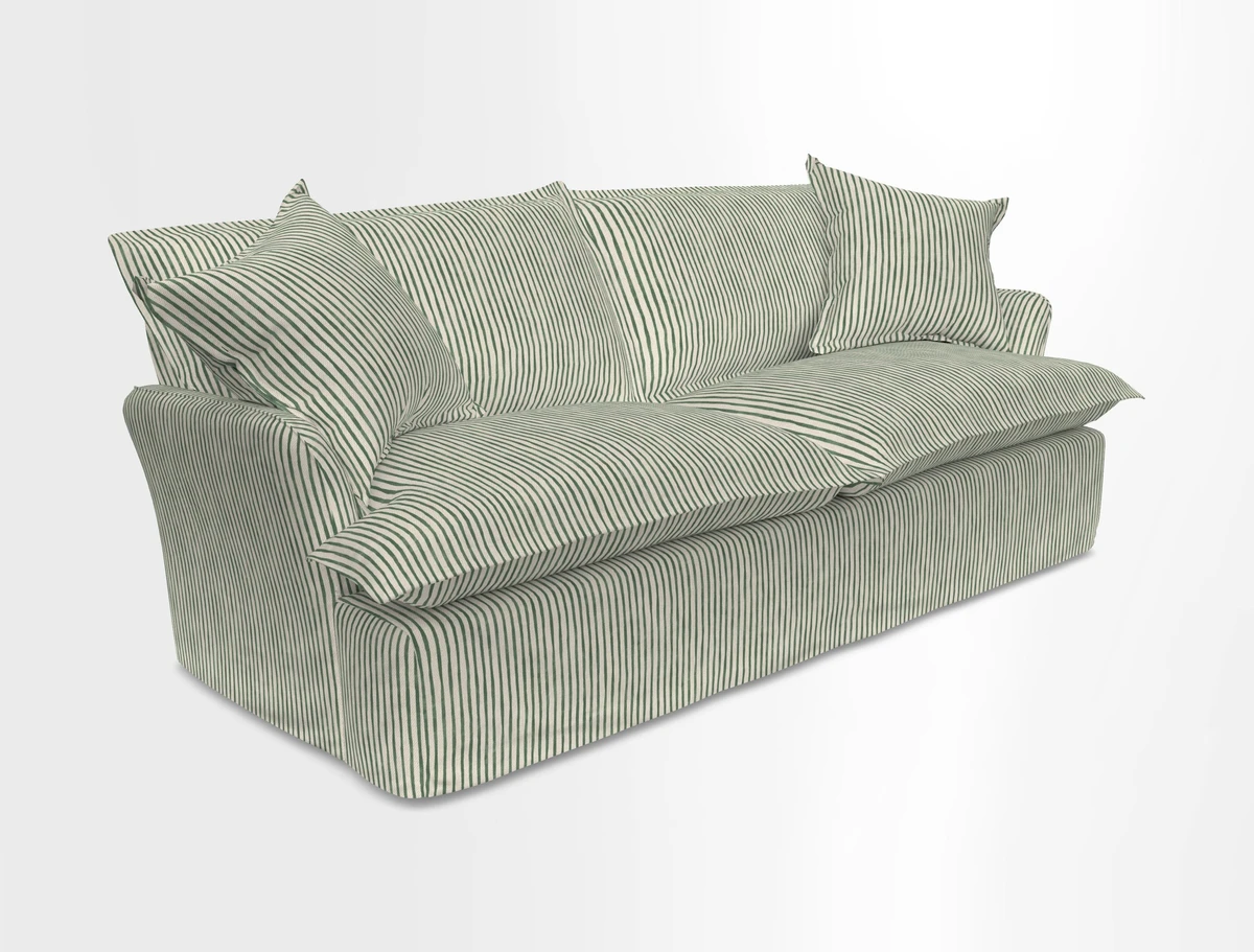 St Ives 3 seater sofa in Two Tone Plain Biscuit