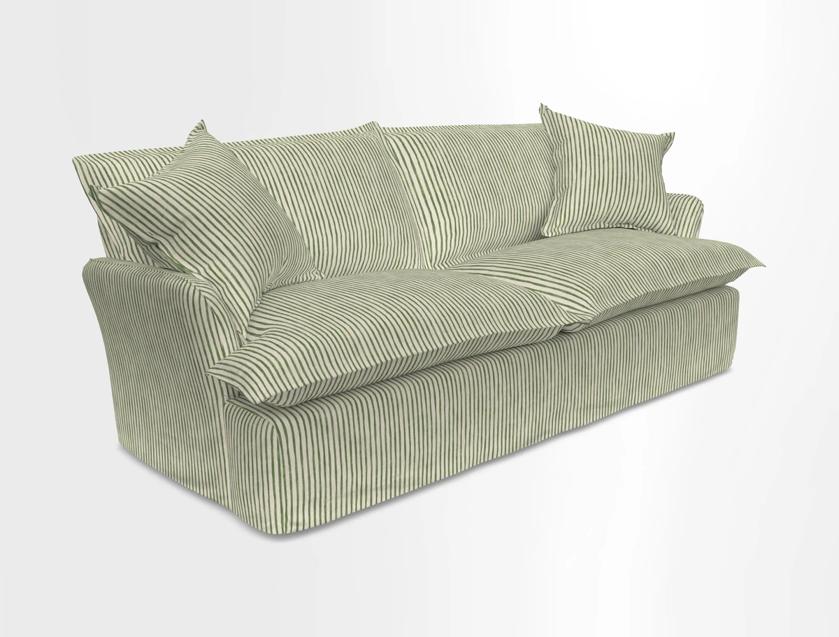 St Ives 3 seater sofa in Two Tone Plain Biscuit